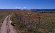 Great view south of Devon's dog park.  On clear days you can see Pikes Peak