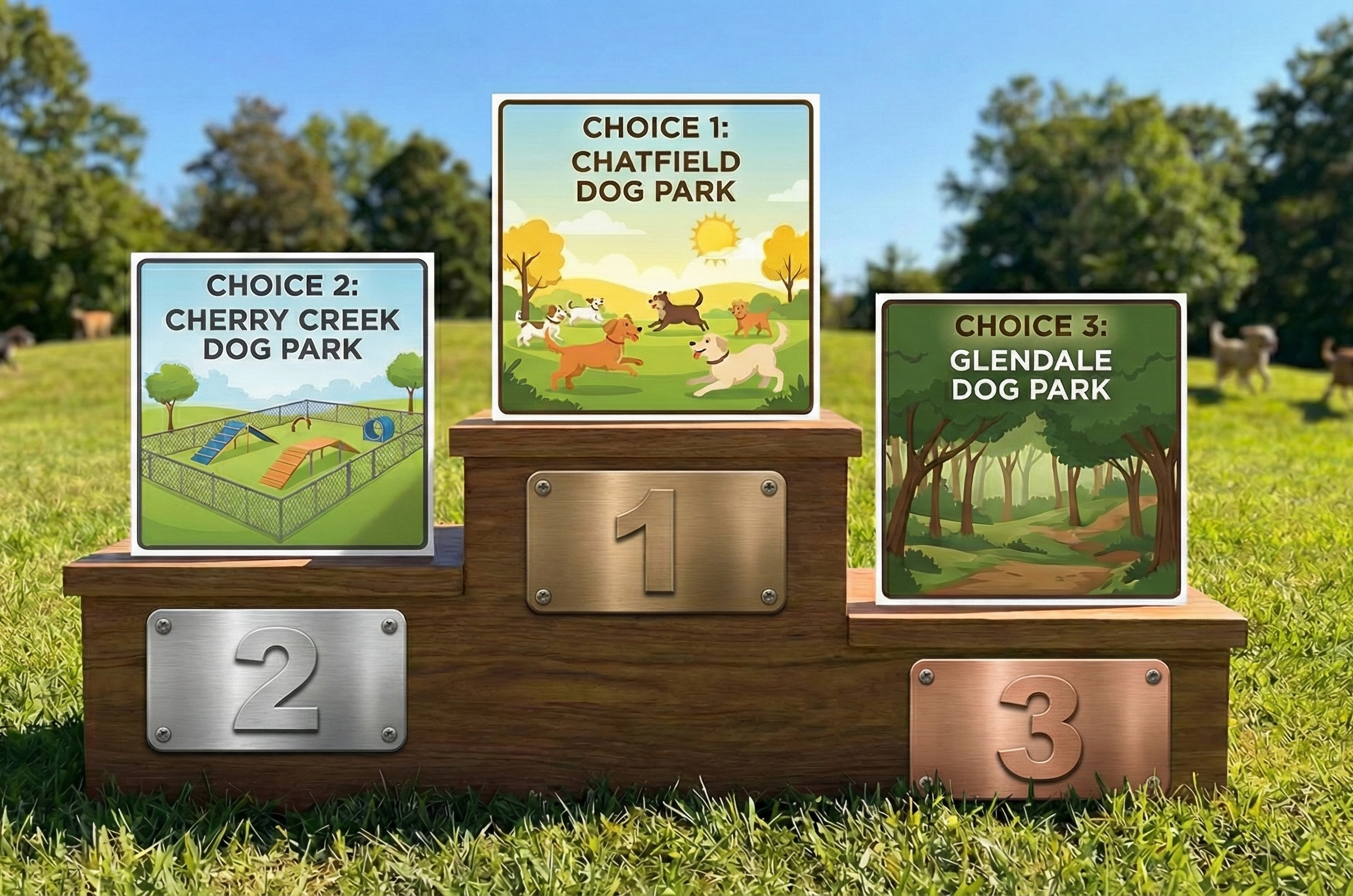 Dog getting ready for a park visit